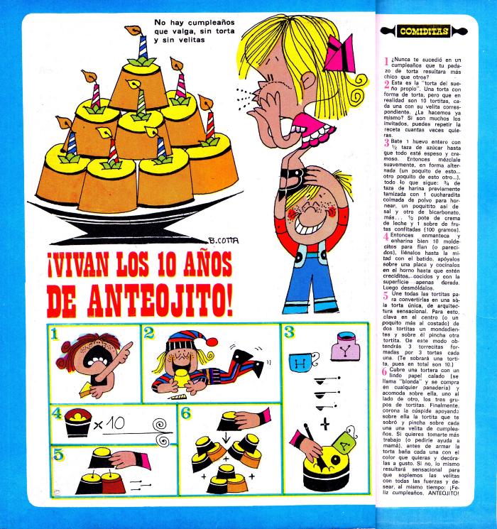 Comiditas. ¡Vivan los diez años de Anteojito!