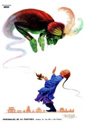 Personajes de la fantasía. Aladino de "Las Mil y Una Noches".